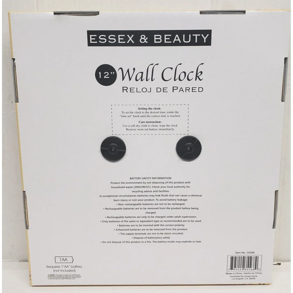 Kitchen Plastic Decorative Wall Clock, 12